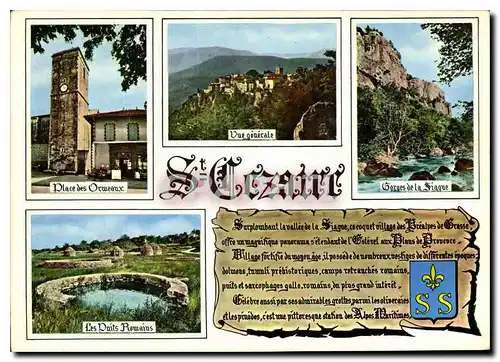 Cartes postales moderne Paysages de France Saint Cezaire Alpes Maritimes