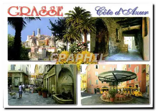 Cartes postales moderne Les sites de la Cote d'Azur Grasse Alpes Maritimes Capitale mondiale de la Parfumerie Etape de l