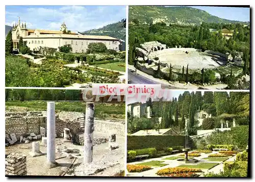 Cartes postales moderne Nice Cote d'Azur French Riviera Le Monastere Les arenes Vestiges romains Les Jardins