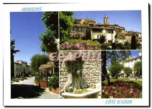 Moderne Karte La Cote d'Azur Mougins AM Le Vieux Village