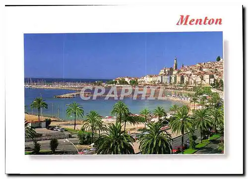 Cartes postales moderne Menton Alpes Maritimes Vue generale