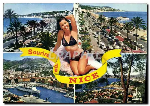 Cartes postales moderne La Cote d'Azur Souvenir de Nice