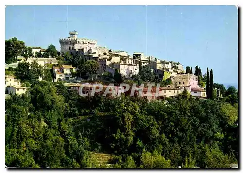 Cartes postales moderne Cote d'Azur Vue sur le haut de Cagnes sur Mer et son chateau