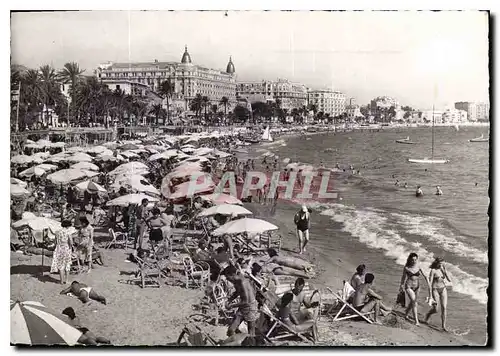 Cartes postales moderne La Cote d'Azur Cannes La Plage