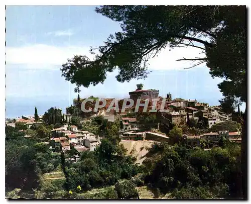 Cartes postales moderne Reflets de la Cote d'Azur Cagnes sur Mer A M Vue d'ensemble du Haut de Cagnes ovec le Chateau de