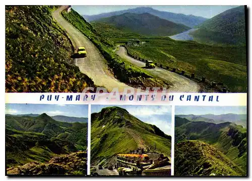 Cartes postales moderne Le Puy Mary Monts du Cantal Le Puy Mary Le Puy Griou Cirque de Mandailles Le col d'Eglac