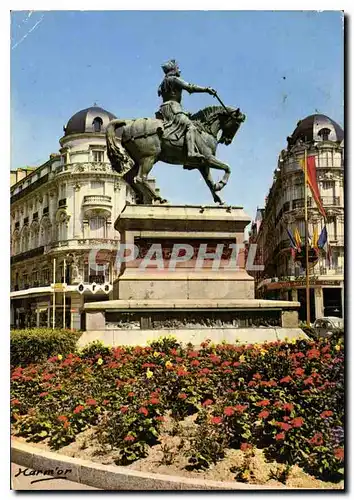 Moderne Karte Orleans Loiret Statue de Jeanne d'Arc par Foyatier