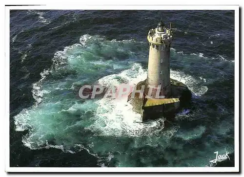 Moderne Karte Couleurs de Bretagne Le phare du Four