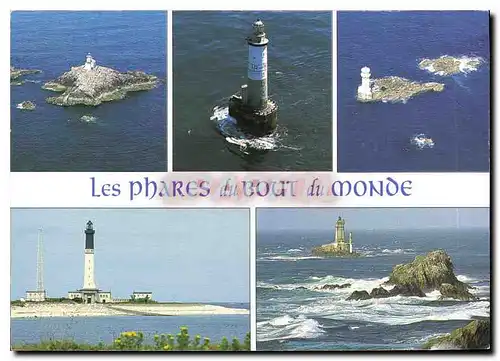 Cartes postales moderne Les Phares du bout du Monde Au targe de l'Ile de Sein et de la pointe du Raz