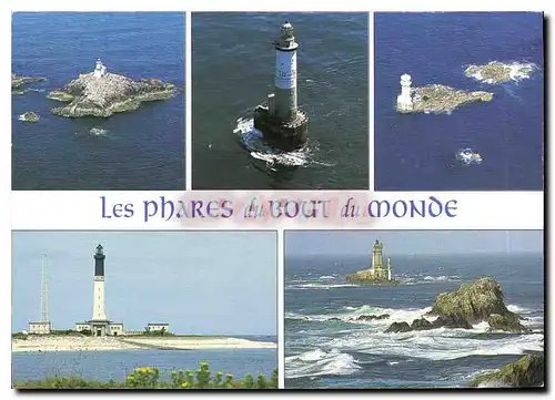 Moderne Karte Les Phares du bout du Monde Au targe de l'Ile de Sein et de la pointe du Raz