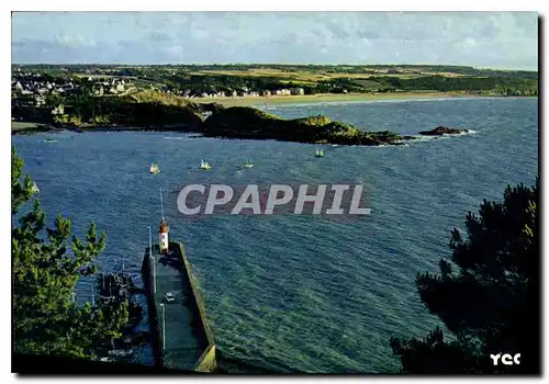 Moderne Karte La Bretagne Pittoresque a l'extremite de la Baie de Saint Brieuc Le Port d'Erquy La Pointe de la