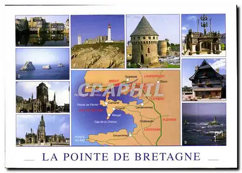 Cartes postales Couleurs et Lumiere de France La Pointe de Bretagne Finistere Landerneau Les Tas de Pois Locrona