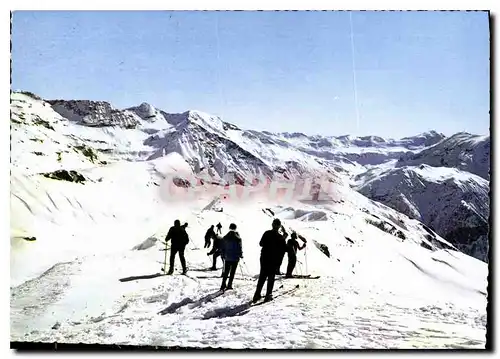 Cartes postales Orsieres Merlette Arrivee de telecabine du Drouet depart des pistes Au fond la chaine du Grand P