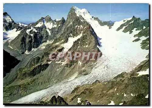 Ansichtskarte AK Massif de l'Oisans Les Ecrins et le Glacier Blanc