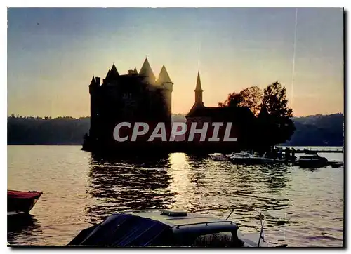 Ansichtskarte AK Crepuscule a Val Chateau Commune Lanobre sur le lac du barrage de Bort les Orgues