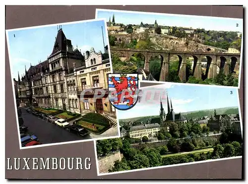 Cartes postales moderne Luxembourg palais grand panorama Ville Haute Cathedrale