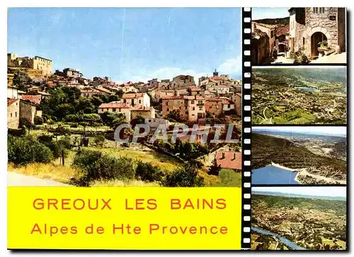 Moderne Karte Greoux les Bains Alpes de Haute Provence