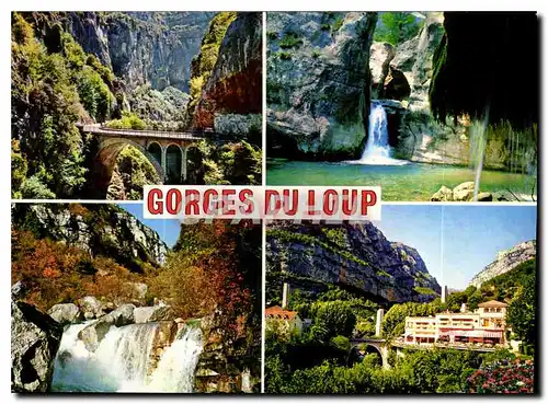 Cartes postales moderne Cote d'Azur French Riviera Gorges du loup Arriere pays Pittoresque