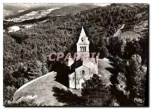 Moderne Karte Dun S et L la Chapelle dans son cadre de verdure vue aerienne