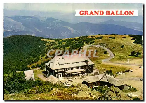 Moderne Karte Grand Ballon Hotel du Grand Ballon et le Restaurant vue des Alpes sur la toute des Cretes au fon