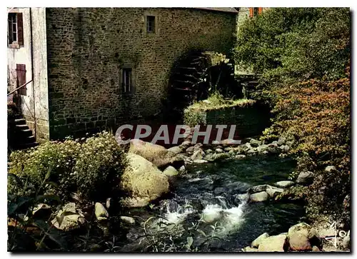 Moderne Karte La Bretagne en Couleurs Pont Aven Finistere ville de renom quatarze moulins quinze maisons