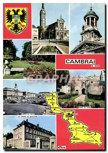 Moderne Karte Cambrai Nord