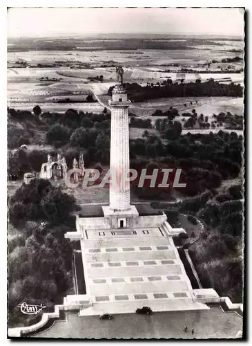 Cartes postales moderne Montfaucon Meuse vue aerienne le monument Americain
