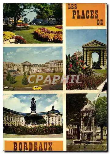 Cartes postales moderne Bordeaux Gironde Ses places