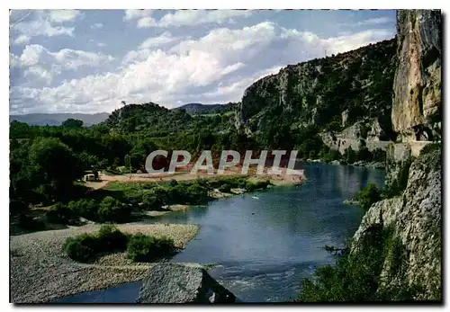 Moderne Karte Ardeche pittoresque les Gorges de l'Ardeche aux environs de Vallos Pont d'Arc