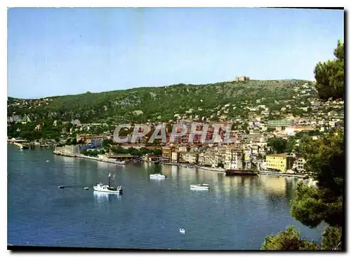 Moderne Karte La Cote d'Azur Villefranche sur Mer Panorama sur la Rade