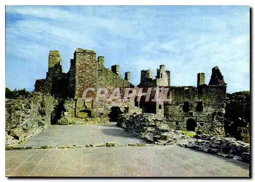 Moderne Karte Dirleton Castle The ruined Hall the Close and the Ruthven Lodging