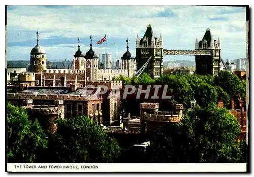 Cartes postales moderne The Tower and Tower Bridge London