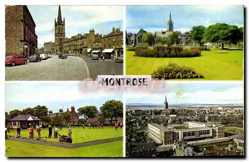 Moderne Karte Montrose Peel Place Parish church and gardens general view