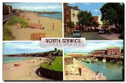 Cartes postales moderne North Berwick Quality street east beach west beach the harbour