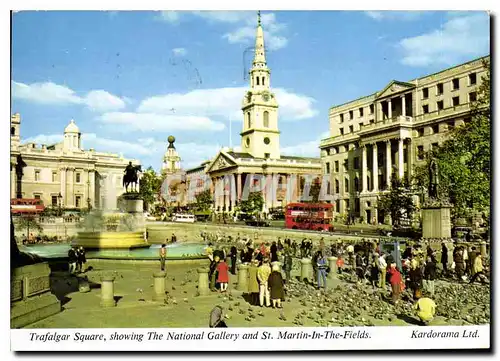 Moderne Karte Trafalgar Square The National Gallery and St Martin in the fields