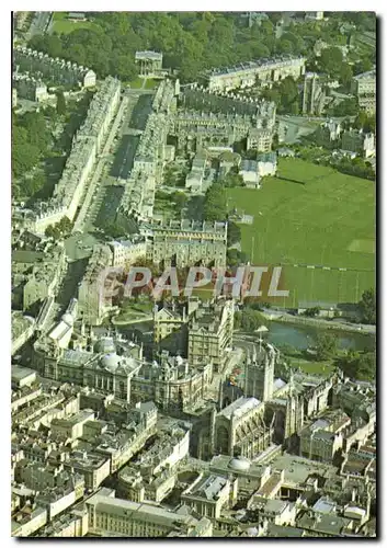 Moderne Karte Bath Aerial view over the city showing the Abbey