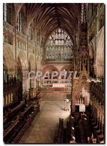 Cartes postales moderne Exeter Cathedral Quire looking east