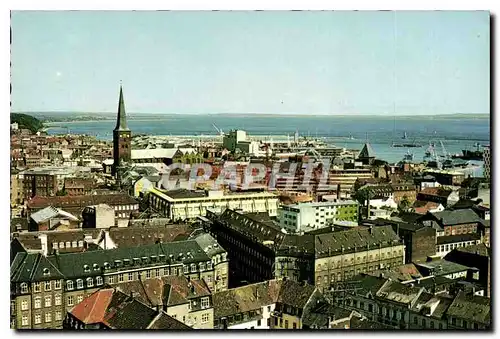 Cartes postales moderne Aarhus view towards the town and the harbour