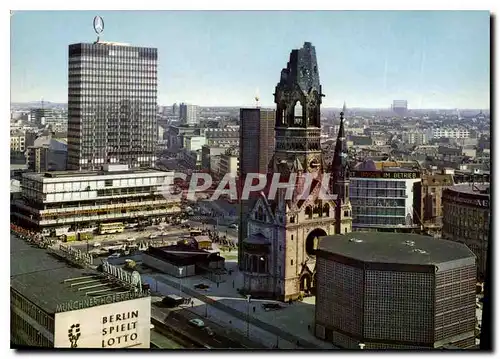 Cartes postales moderne Berlin Europa center und Kaiser Wilhelm Gedachtniskirche