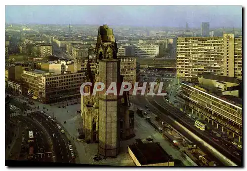 Moderne Karte Berlin Zentrum mit Kaiser Wilhelm Gedachtniskirche