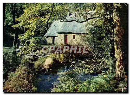 Cartes postales moderne La Bretagne en Couleur Petit moulin sur une riviere btetanne