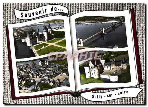 Cartes postales moderne Sully sur Loire le Chateau le Pont et la Plage Vue panoramique