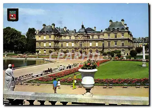 Moderne Karte Paris les Jardins et le Palais du Luxembourg