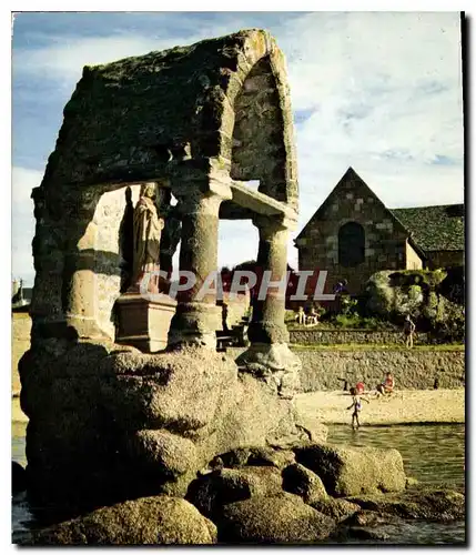 Moderne Karte Couleurs de Bretagne Ploumanac'h C du N L'Oratoire Saint Guirec La Legende dit Que les jeunes Fi