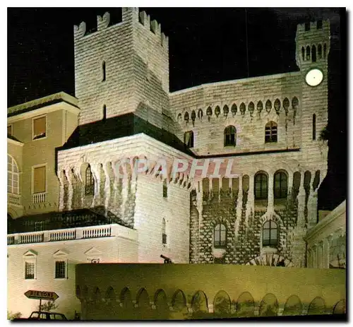 Cartes postales moderne Principaute de Monaco Illumination du Palais Princier