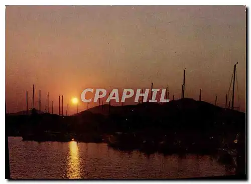 Cartes postales moderne La Cote d'Azur Coucher de soleil