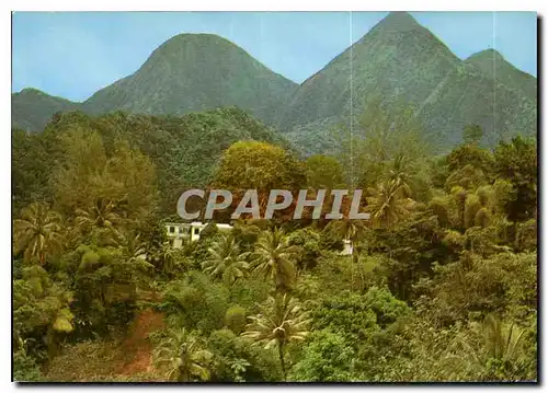 Cartes postales moderne la Martinique Les Pitons du Carbet