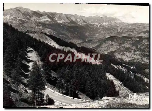 Moderne Karte Alpes Mariimes Valberg la Vallee du Haut Var la Chaine du Saint Honorat et le Col des Champs