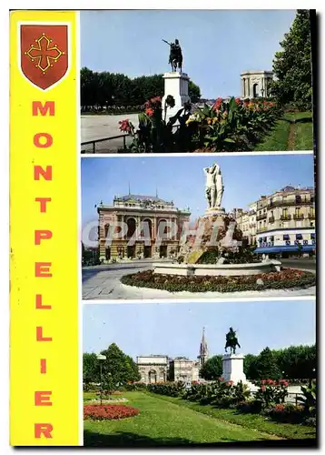 Cartes postales moderne Montpellier Herault Jardins du Peyrou les rois Graces