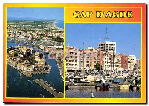 Moderne Karte en Parcourant la Cote Mediterraneenne le Cap d'Agde
